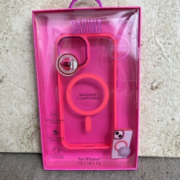 SARINA IPHONE COMPATIBLE  CASE For iPhone 15/14/13 MAGSAFE compatible - Picture 1 of 5